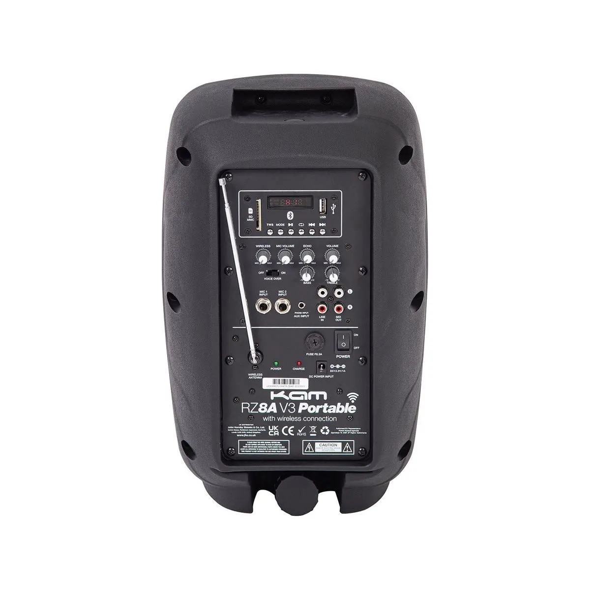 KAM Portable 8" Speaker with Bluetooth® ~ 450w