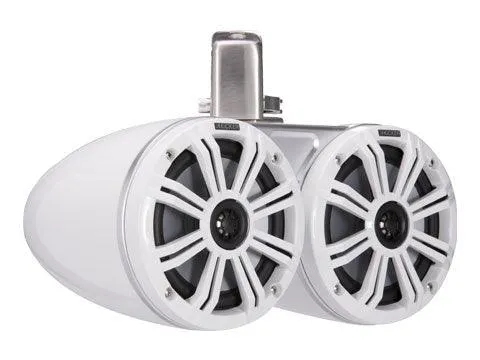 Kicker KMTDC65W 6.5" 6-1/2" 390 Watt 7-Color LED Coaxial Tower System