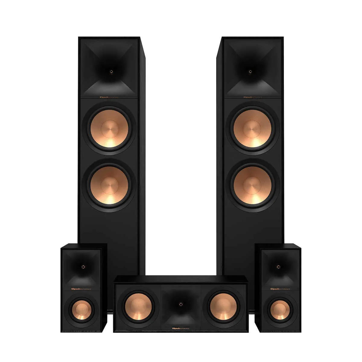 Klipsch Reference Dolby Atmos 5.0.2 Surround System 5 Speakers Bundle R-806-FA R-40M R-50C