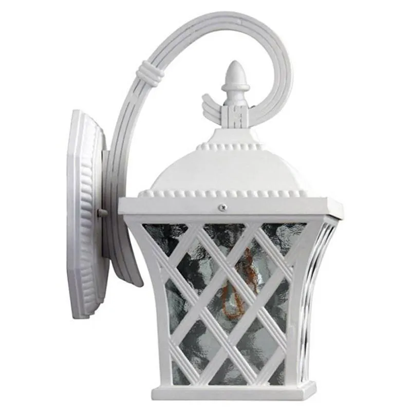 Lattuce Outdoor Coach Wall Light in Black or White