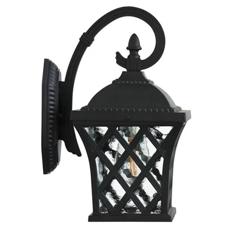 Lattuce Outdoor Coach Wall Light in Black or White