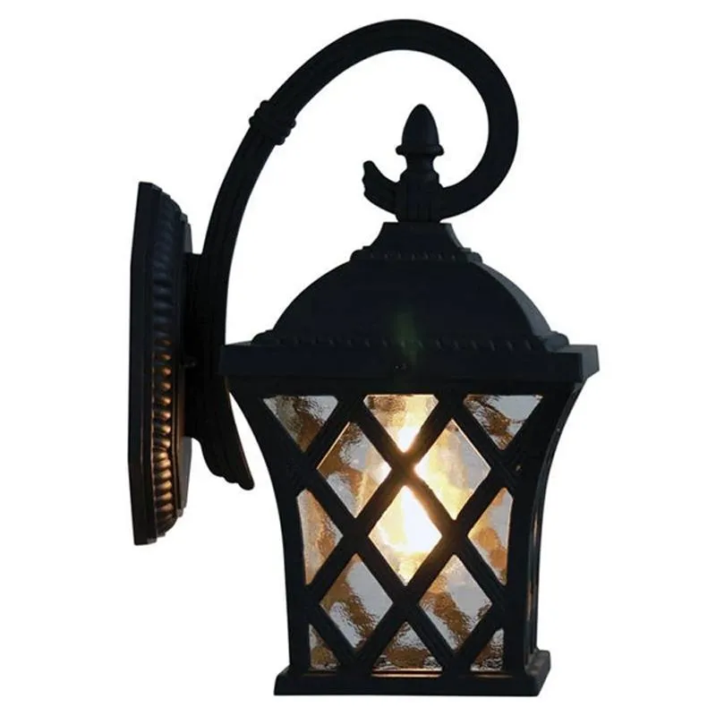 Lattuce Outdoor Coach Wall Light in Black or White