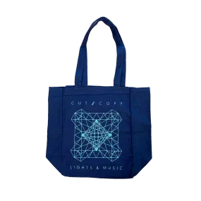 Lights & Music / Blue Tote Bag