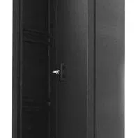Lowell Mfg Equipment Rack-Enclosed-35U, 27in Deep, with AV Accessory Bundle