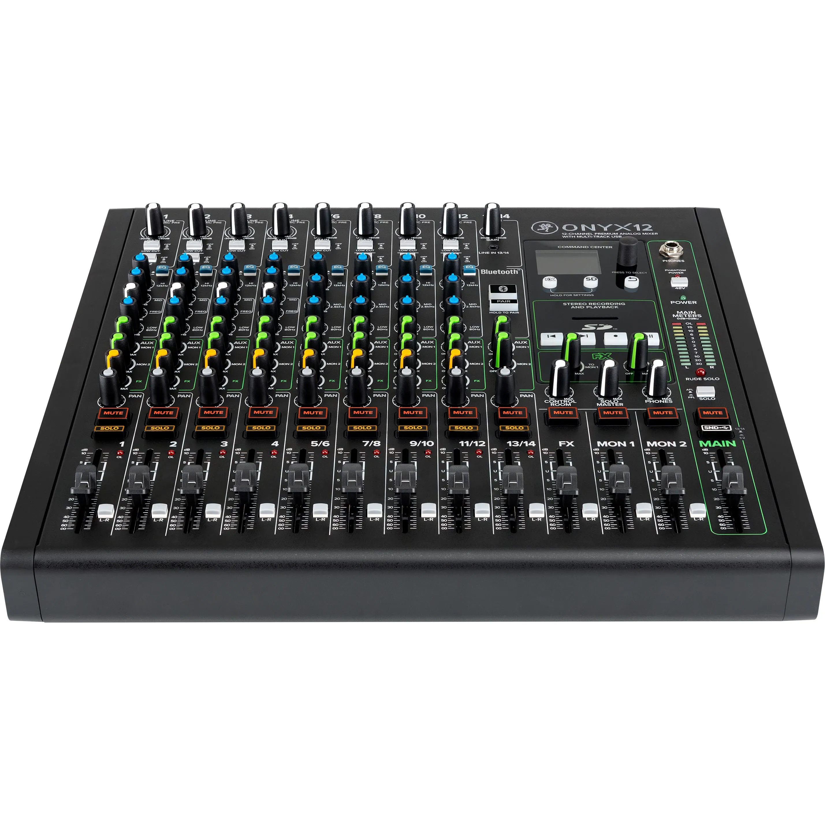 Mackie ONYX12 12-Channel Premium Analog Mixer with Multi-Track USB