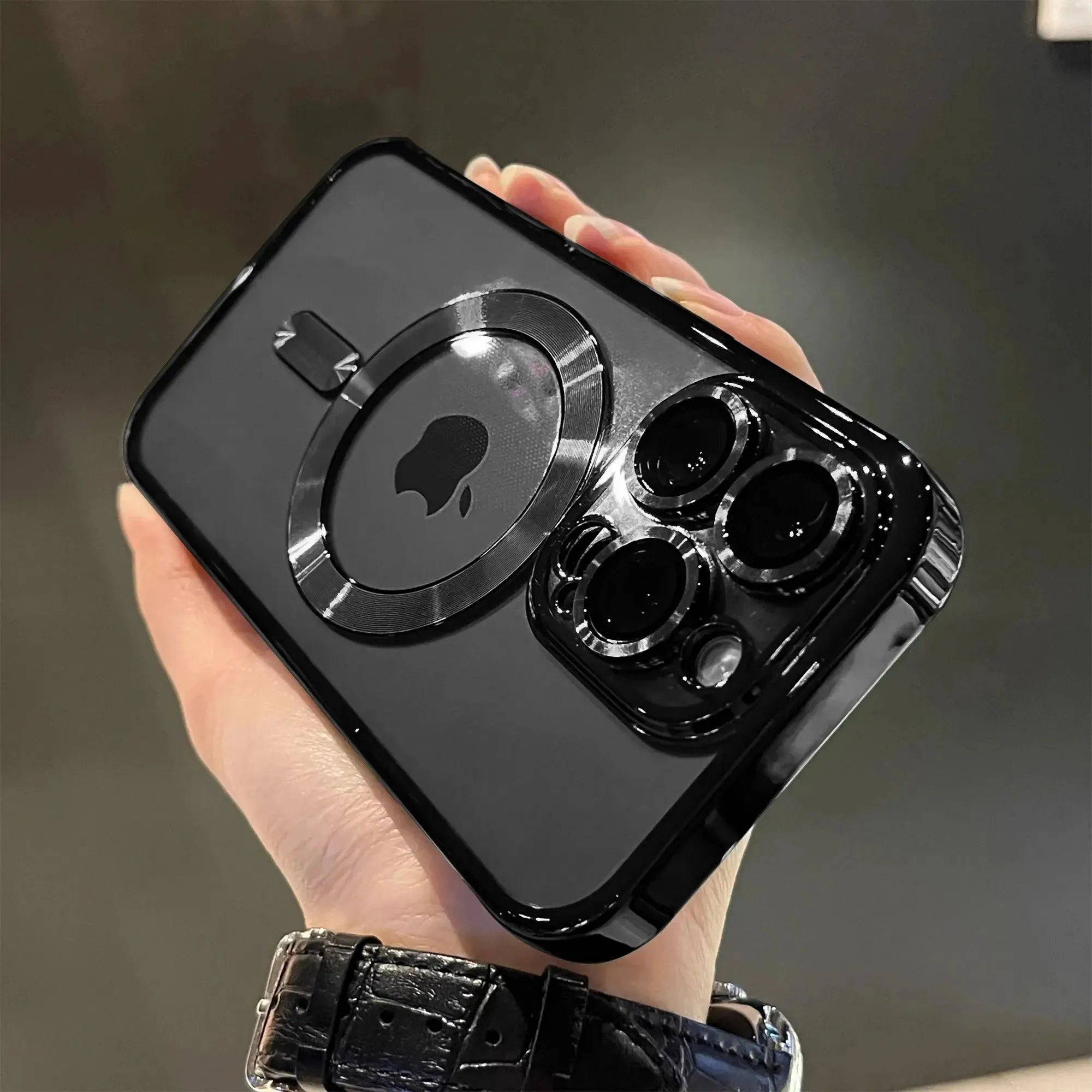 Magsafe Compatible Case Luxury Magnetic Plating Clear Case For Magsafe Wireless Charging iPhone 11 12 13 14 15 16 Pro Max Plus Shockproof Silicone Cover