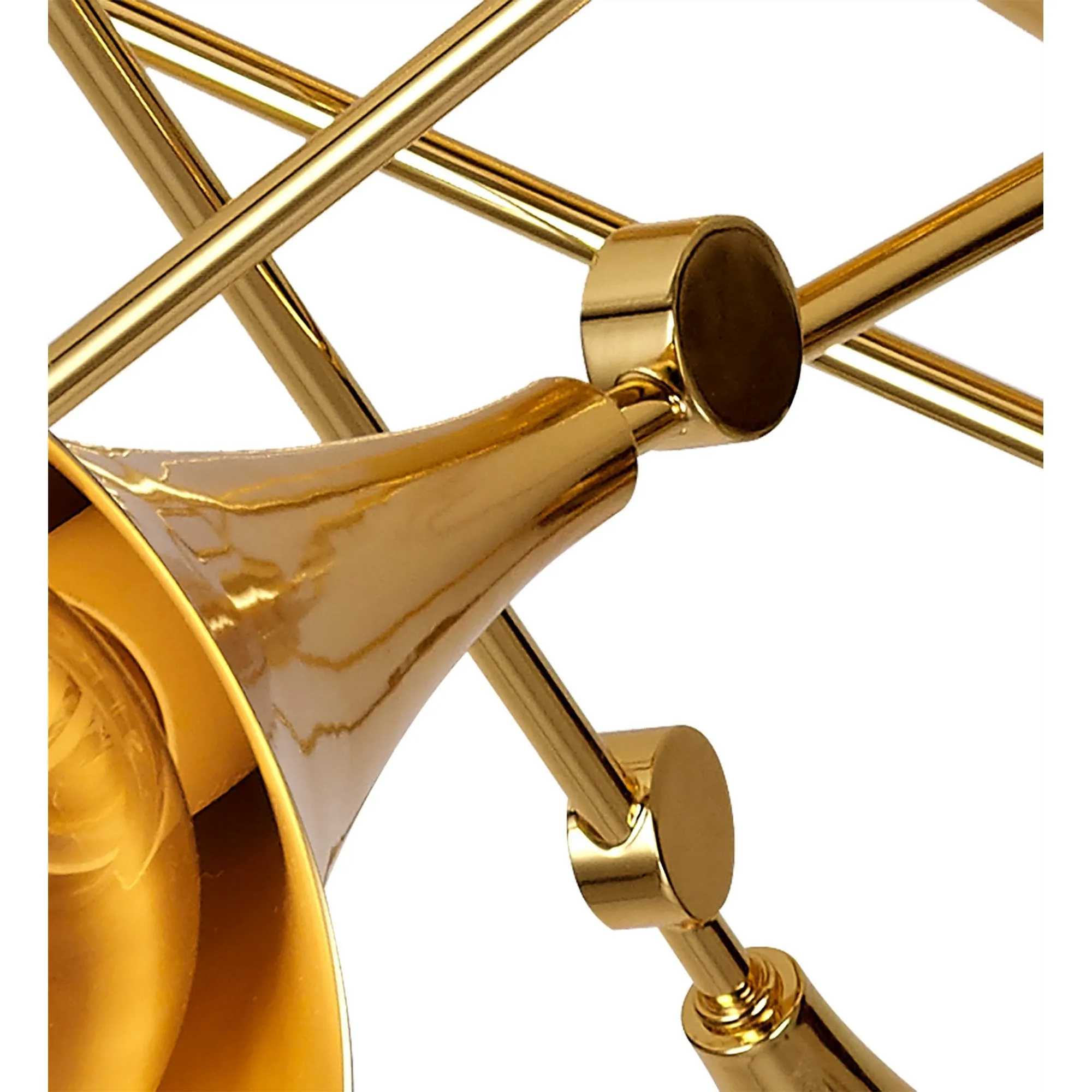 Mantra M5897 Jazz Oro Pendant 5 Light Polished Gold