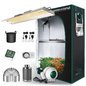 Mars Hydro TSL 2000 LED Grow Light And 2' x 4' x 5.9' Indoor Tent Kit