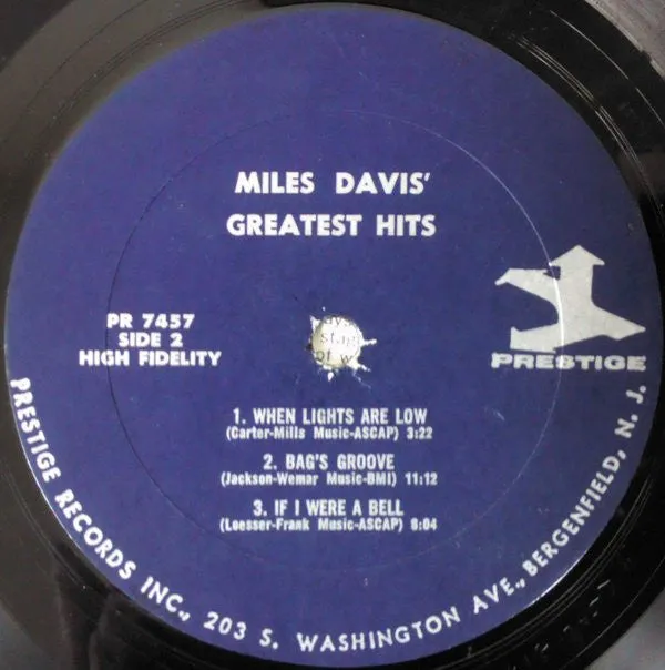 Miles Davis - Greatest Hits (LP, Comp, Mono) (VG)