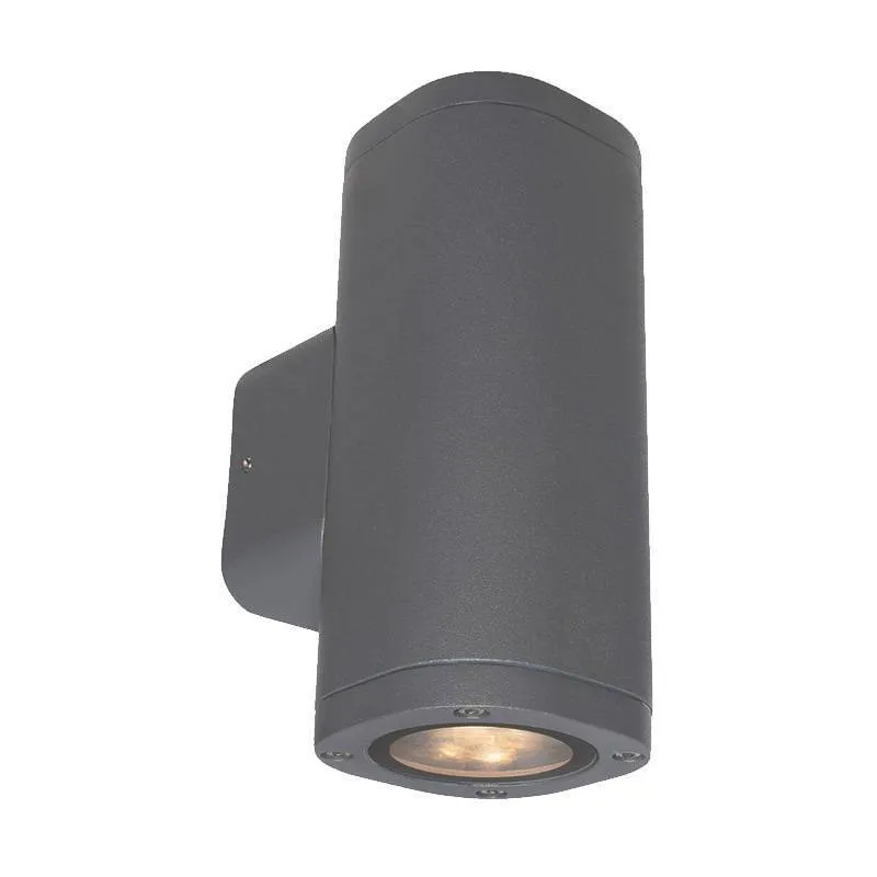 Modern Architectural Decorative LED Up/Down Wall Light in Charcoal or White
