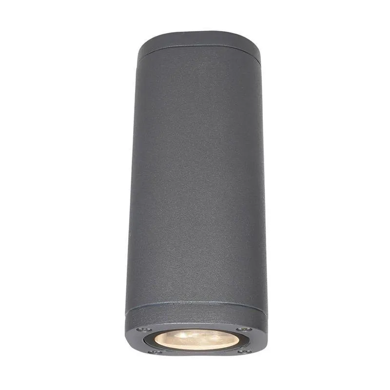 Modern Architectural Decorative LED Up/Down Wall Light in Charcoal or White