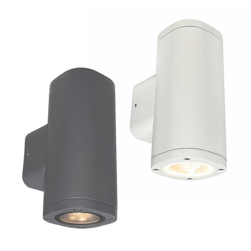Modern Architectural Decorative LED Up/Down Wall Light in Charcoal or White