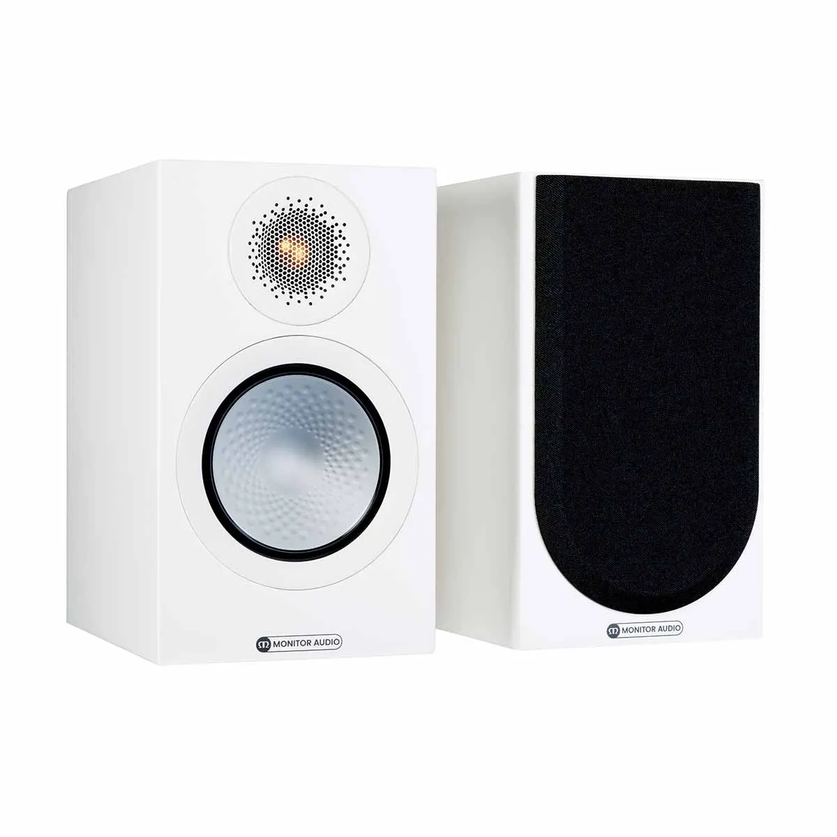 Monitor Audio OPEN BOX Silver 50 7G Bookshelf Speakers - Pair - Satin White - Excellent Condition