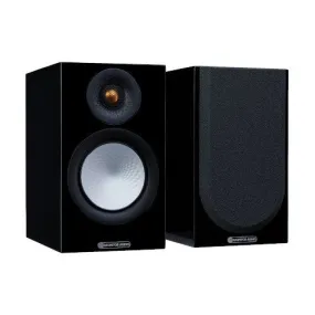 Monitor Audio Silver 50 Bookshelf Speakers Pair 7G Black Gloss