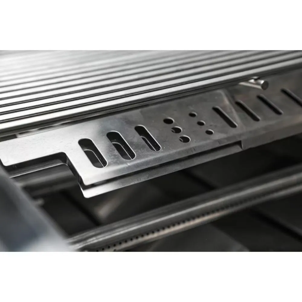 Mont Alpi MAi805-BSSBEVFC Black, Propane 6-Burner Island with Beverage Center & Fridge Cabinet