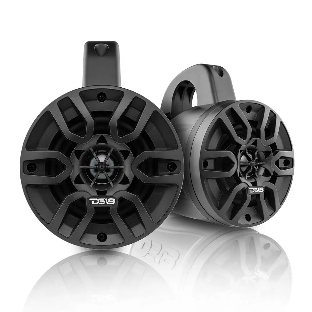 MP 4" Wakeboard Tower Speakers 50 Watts Rms -Black