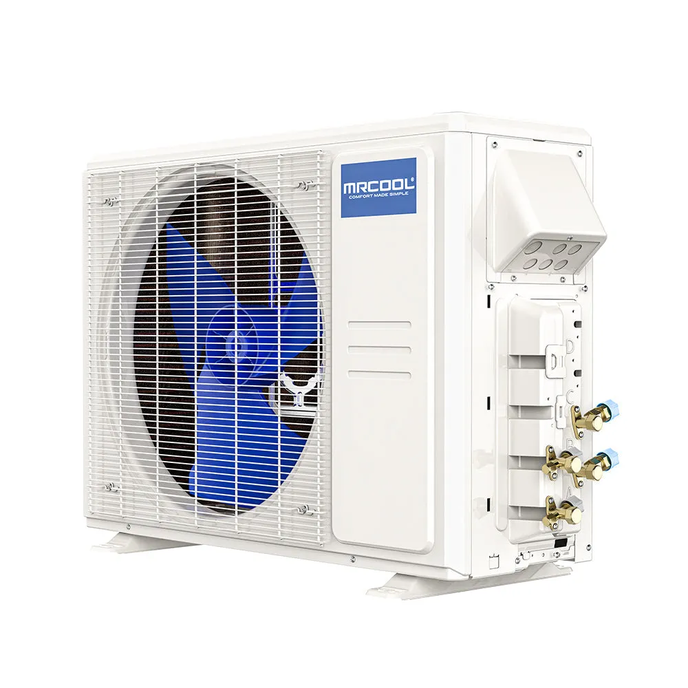 MRCOOL® DIY Mini Split 30,000 BTU 2 Zone Ductless Air Conditioner and Heat Pump with 12K   18K Air Handlers and Install Kit