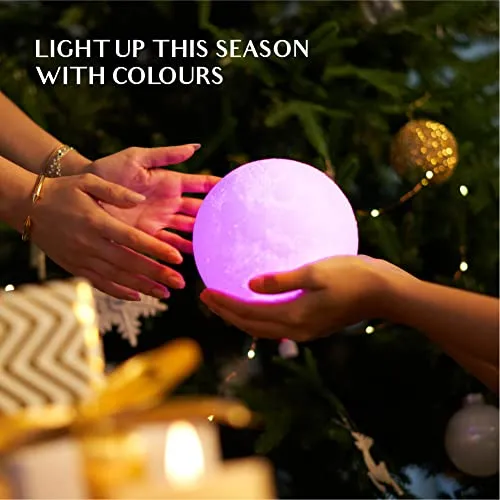 Mydethun Music Activated Moon Lamp with Remote Control - 16 Colour Lights, 4 Modes, Portable Strobe RGB Lamp for Home, Birthdays, Wedding, Bar, Christmas, New Year, Dance Parties