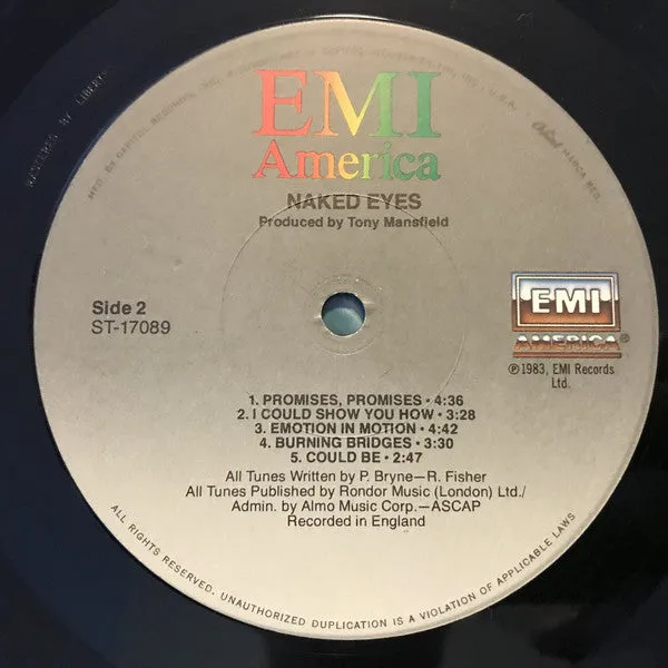 Naked Eyes - Naked Eyes (LP, Album, Win) (VG )