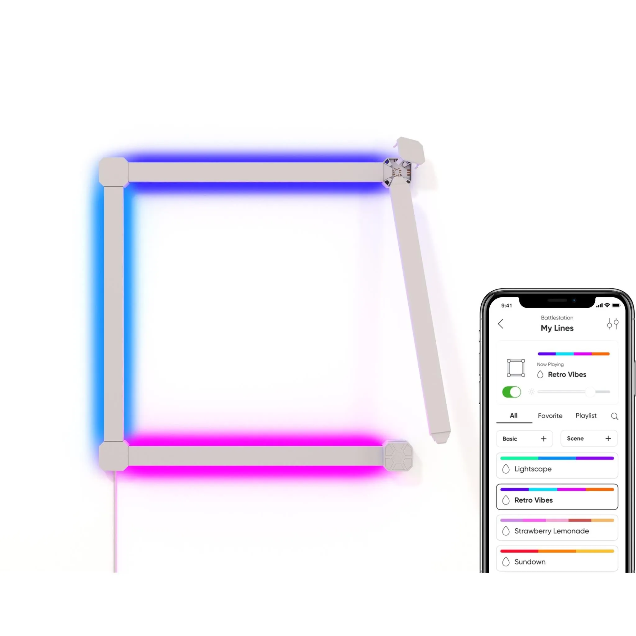 Nanoleaf Lines 90 Degrees Starter Kit (4 Lines)