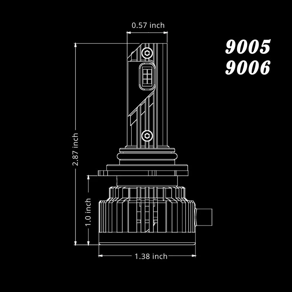 NCP 9005 HB3 CANBus LED Forward Lightings Bulbs | High, Low Beam