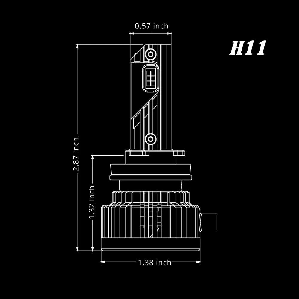 NCP H8 H9 H11 CANBus LED Forward Lightings Bulbs | High, Low Beam Replacement