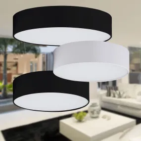 Nella LED Oyster Light Small or Large in White/Black Havit Lighting - HV5892T, HV5893T