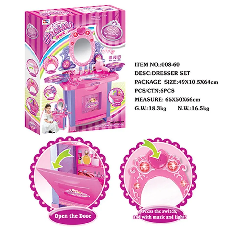 (Net) Dresser Set With Music And Lights