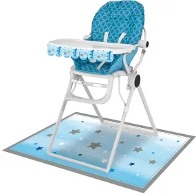 One Little Star Blue High Chair Decoration Kit