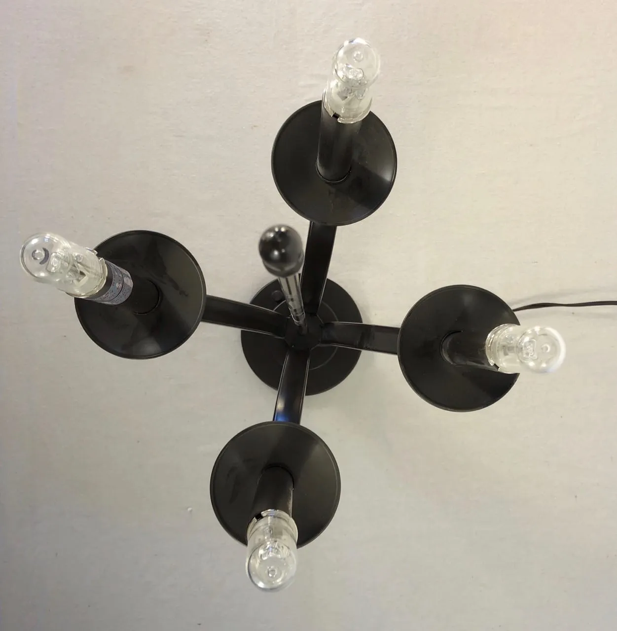 Pacific Coast Lighting Table Lamp, Black Four Light