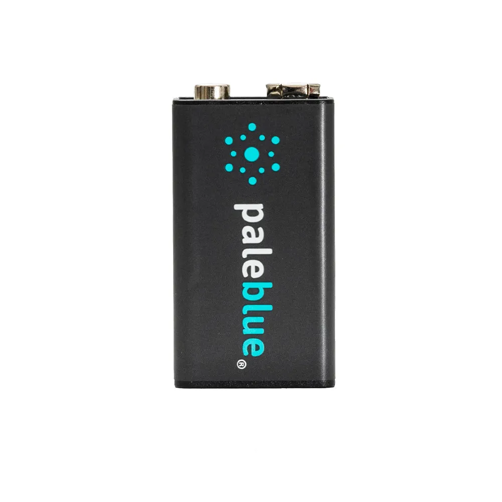 PaleBlue 9V Lithium Ion USB-C Rechargeable Batteries (2 Pack)