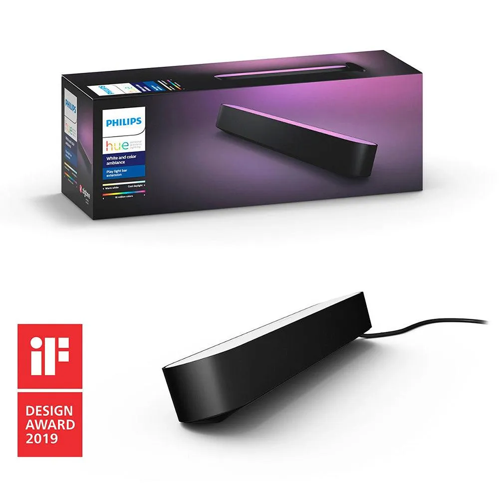 Philips Hue White and Color Ambiance Play Light Bar Extension Pack - Black | 915005734101