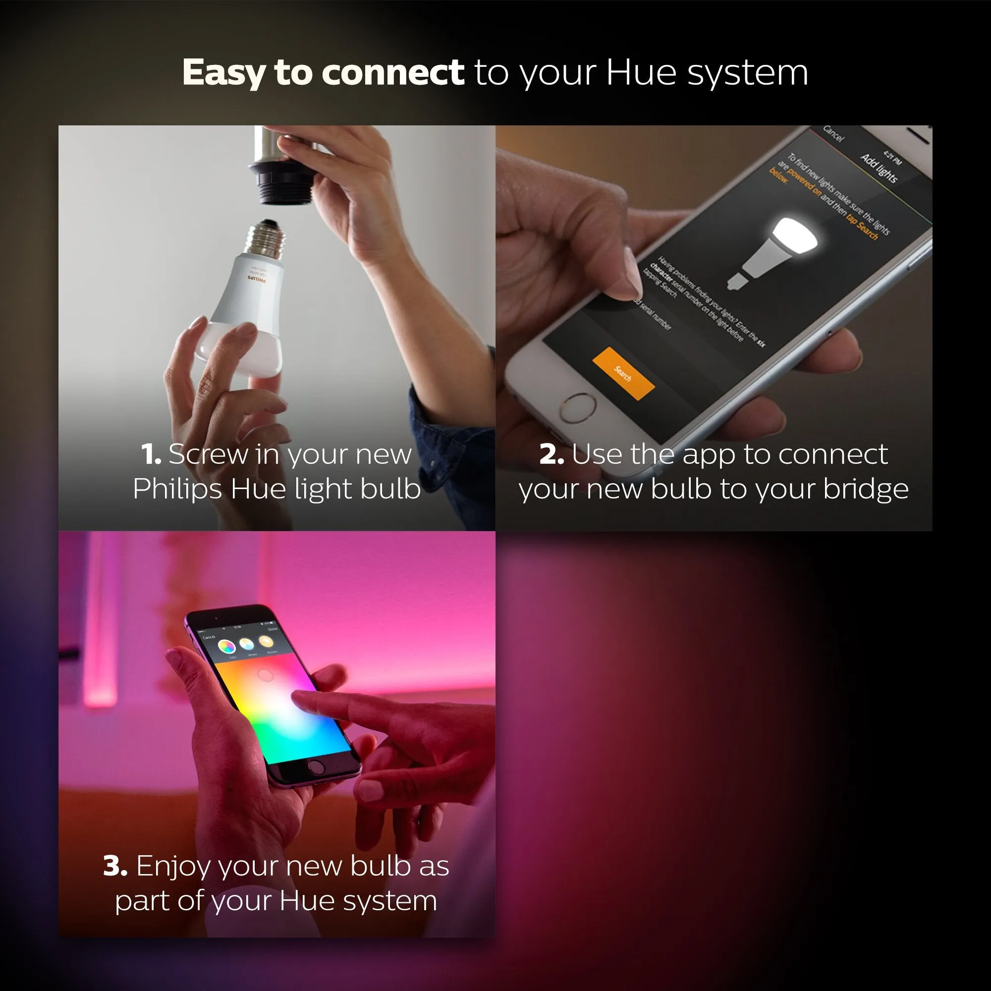Philips Hue White and Colour Ambience Personal Wireless Lighting 2 x 9.5 W E27 Edison Screw LED Twin Pack Light Bulbs, Apple HomeKit Enabled, Works with Alexa