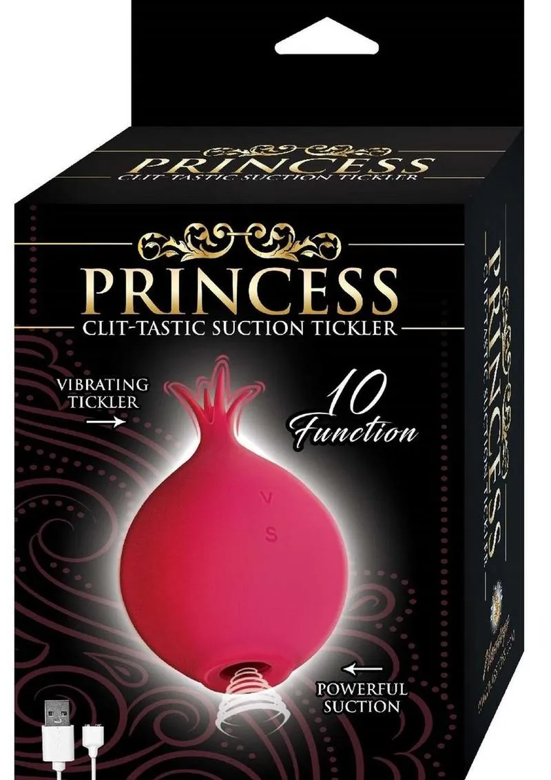 Princess Clit-Tastic Rechargeable Silicone Suction Tickler