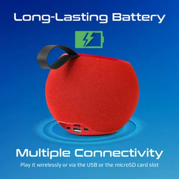 Promate Juggler LumiFlux™ Wireless HD Speaker - Red - TJRR3FT