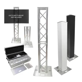 ProX XT-FTP328-656-C Flex Tower™ Totem Package - Adjustable 6.56ft or 3.28ft With Road Case
