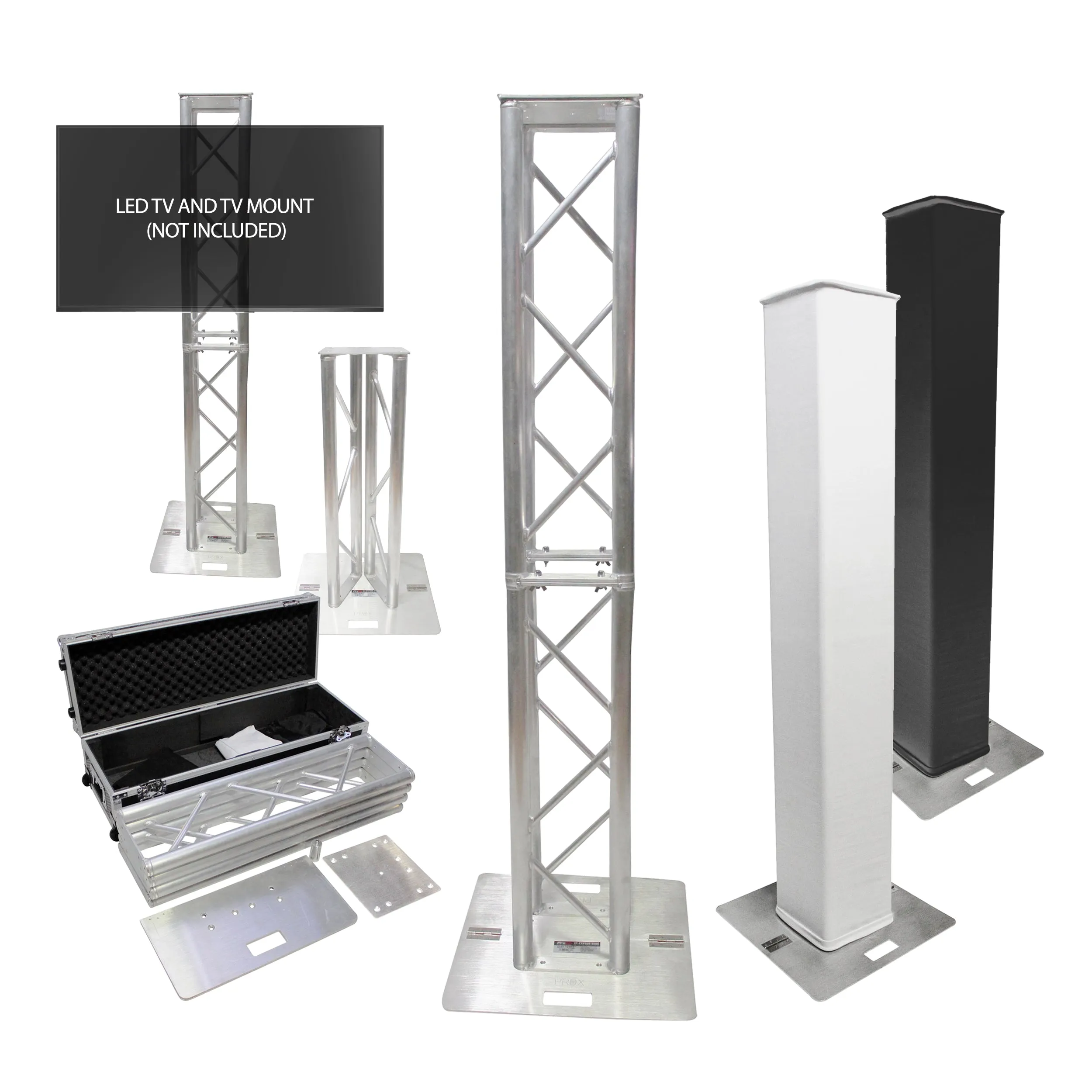 ProX XT-FTP328-656-C Flex Tower™ Totem Package - Adjustable 6.56ft or 3.28ft With Road Case