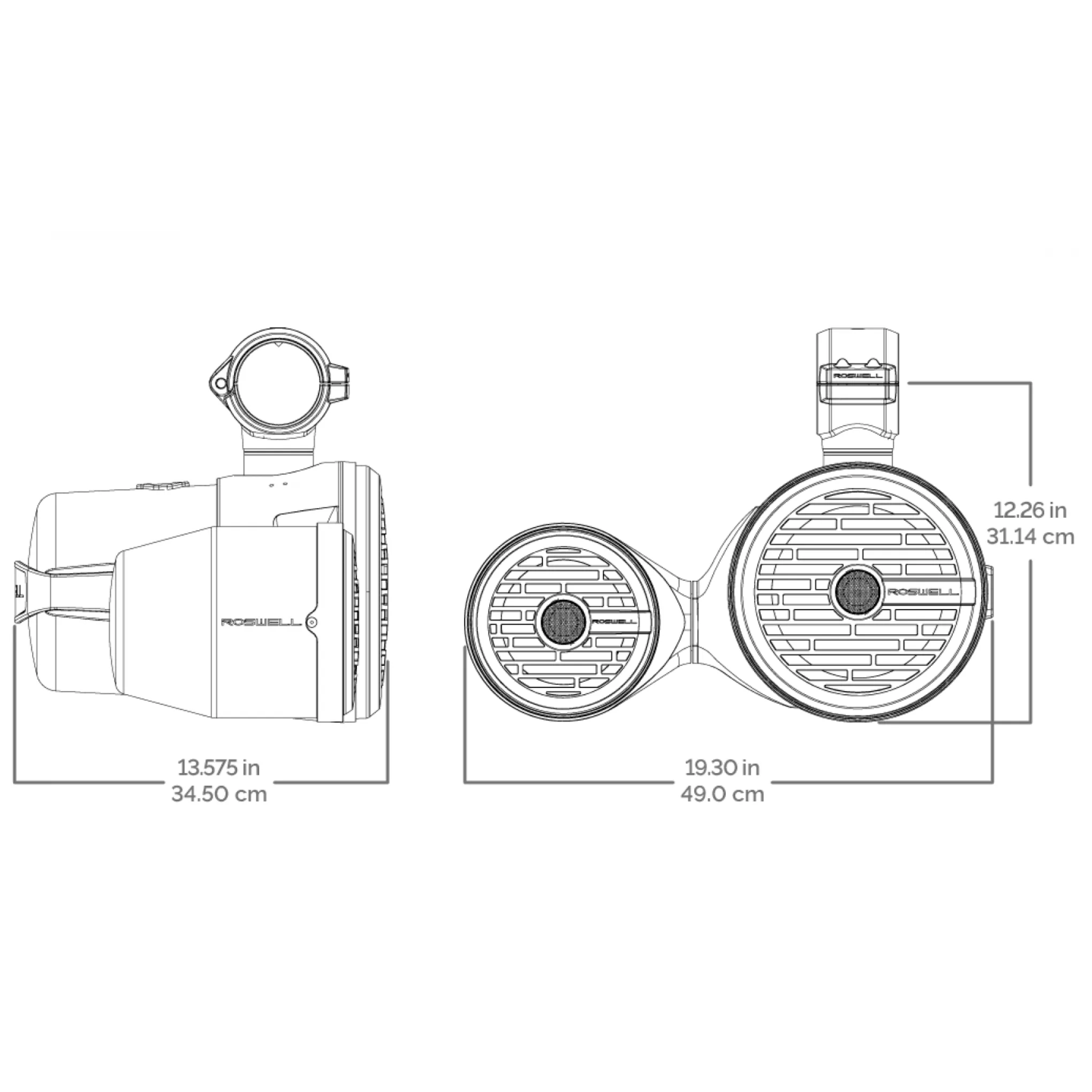 R1 8" x 6.5" Vamp Spin Tower Speakers