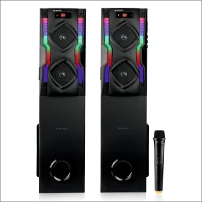 Ramp 160W Dual Tower speakers with Wireless mic (LTS-600)