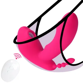 Realistic Vibrating Dildo Clit Sucking Anal Beads Women Vibrator - 3-in-1 Remote Control Female Sex Toy Realistic Vibrating Dildo Clit Sucking Anal Beads Women Vibrator - 3-in-1 Remote Control Female Sex Toy