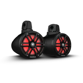 Rockford Fosgate M2 8in. Color Optix 2-Way Wake Tower Speakers (Pair) - Black