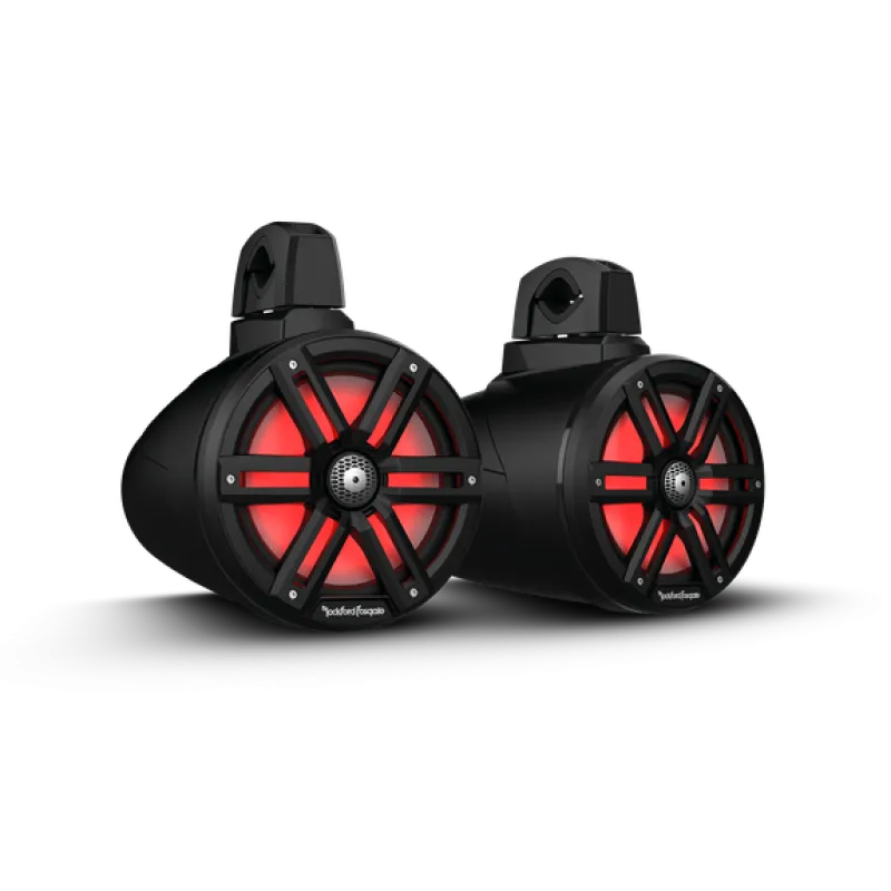 Rockford Fosgate M2 8in. Color Optix 2-Way Wake Tower Speakers (Pair) - Black
