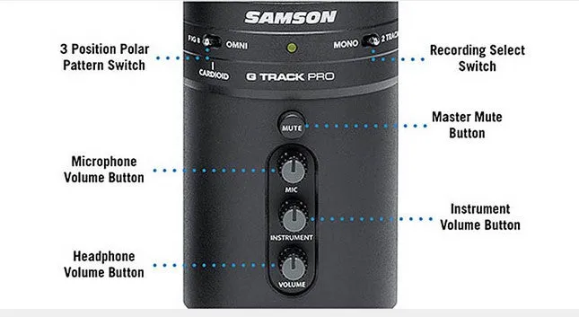 Samson G-Track Pro USB Microphone with Audio Interface