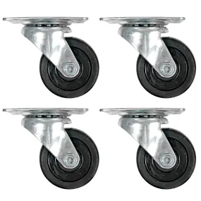 SARHW50 - 4 Pack of 2 Inch Swivel Caster Wheels for PA DJ Speaker Cabinets Subs - Non-Locking