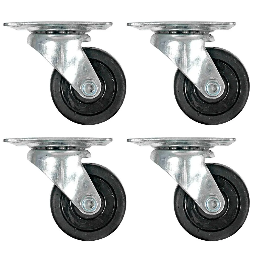 SARHW50 - 4 Pack of 2 Inch Swivel Caster Wheels for PA DJ Speaker Cabinets Subs - Non-Locking