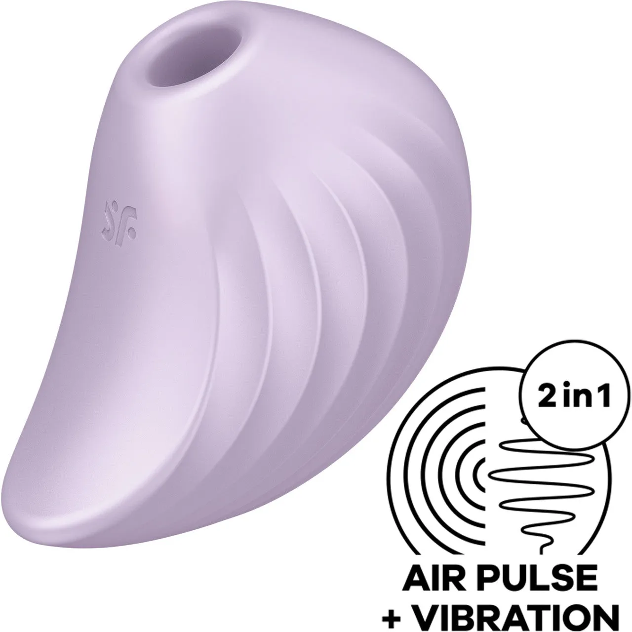 Satisfyer Pearl Diver Pressure Wave Rechargeable Waterproof Clitoral Stimulator - Violet