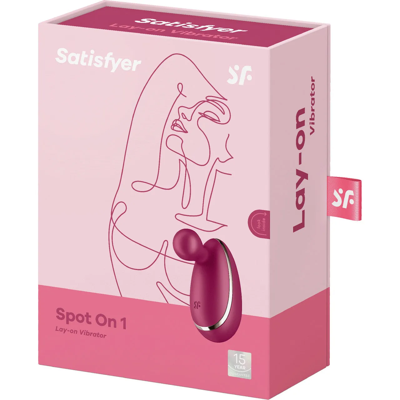 Satisfyer Spot On 1 Silicone Rechargeable Waterproof Clitoral Stimulator - Bordeaux