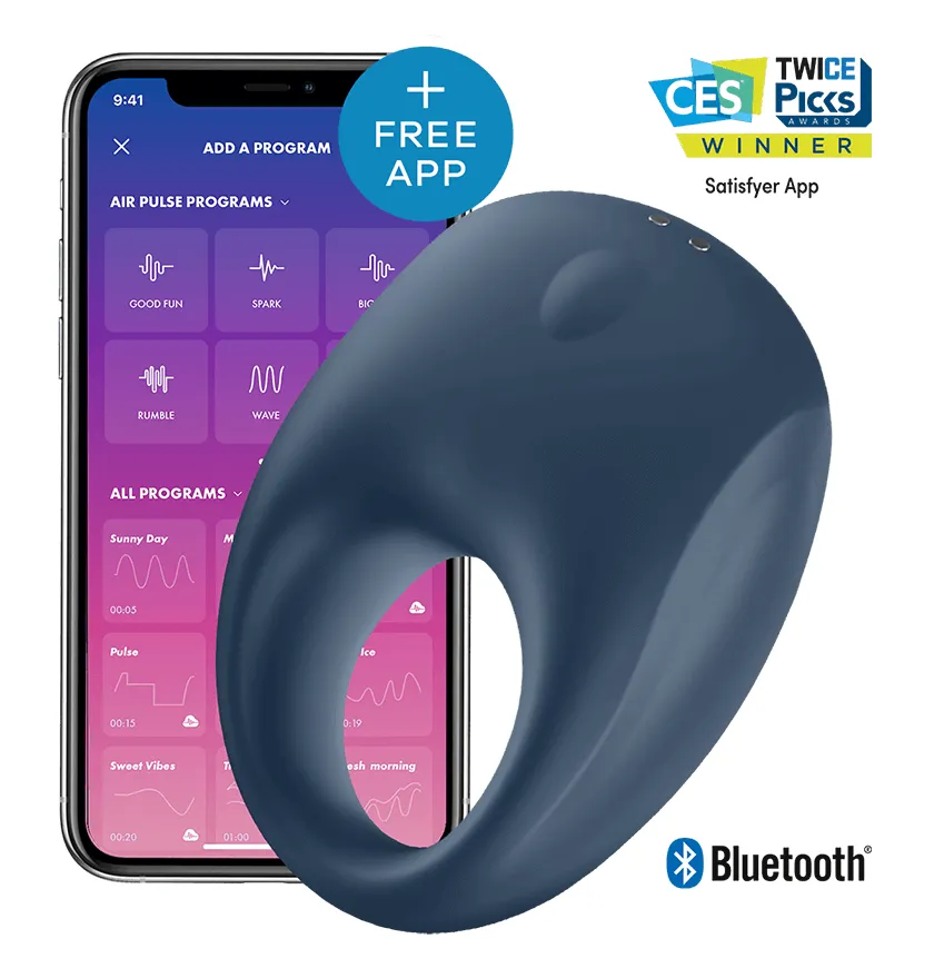 Satisfyer Strong One Vibrating Ring with Bluetooth App!