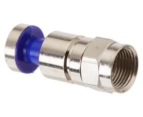 SealSmart™ Nickel RGB F-Type Coax Cable Connector, 23 AWG, 25-piece Bag