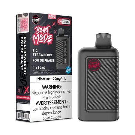 Sic Strawberry Iced - Flavour Beast Beast Mode 8k